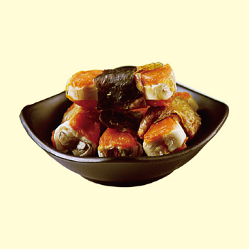 雞肉壓骨纏三文魚(yú)皮