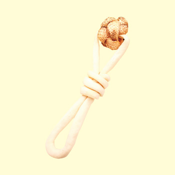 狗玩具2  牛皮纏羅非魚(yú)皮球